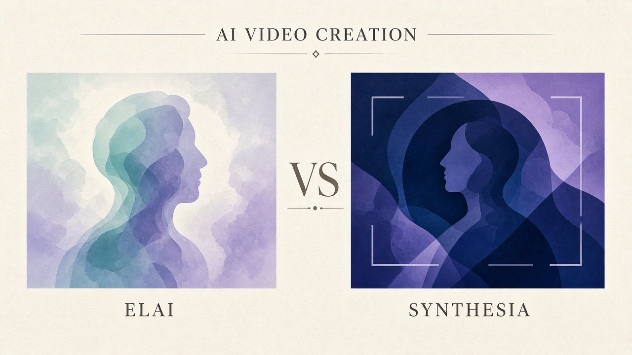 Elai.io vs Synthesia comparison hero