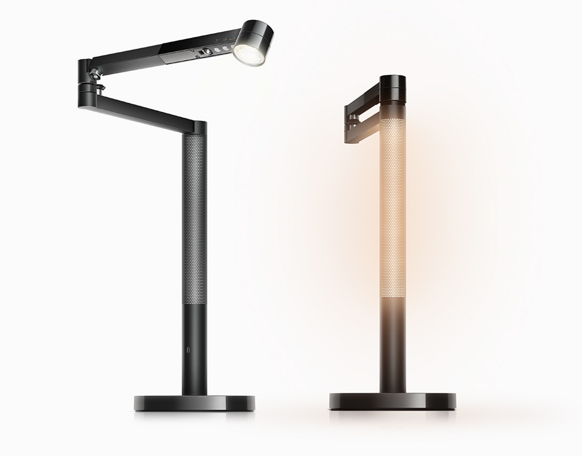 Dyson Solarcycle Morph CD06 showing optical head, arm, weighted base, and stem controls