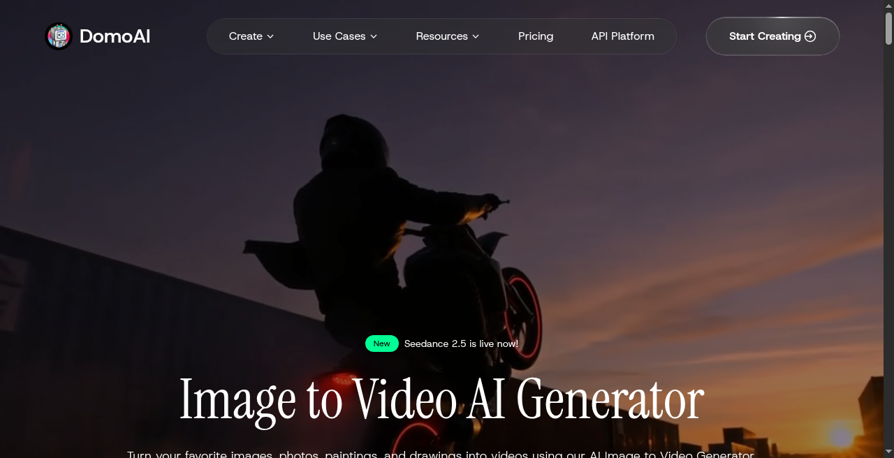 DomoAI image to video help workflow