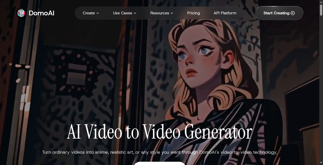 DomoAI video to video style transfer presets
