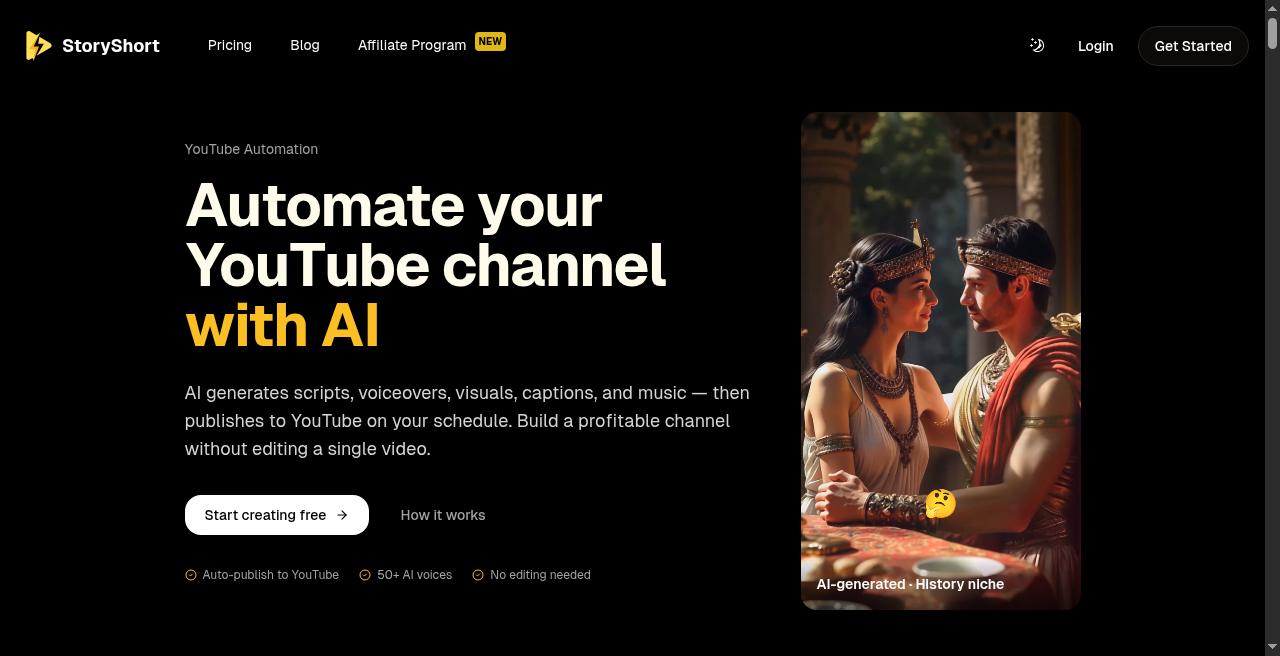 StoryShort AI official auto-publish workflow
