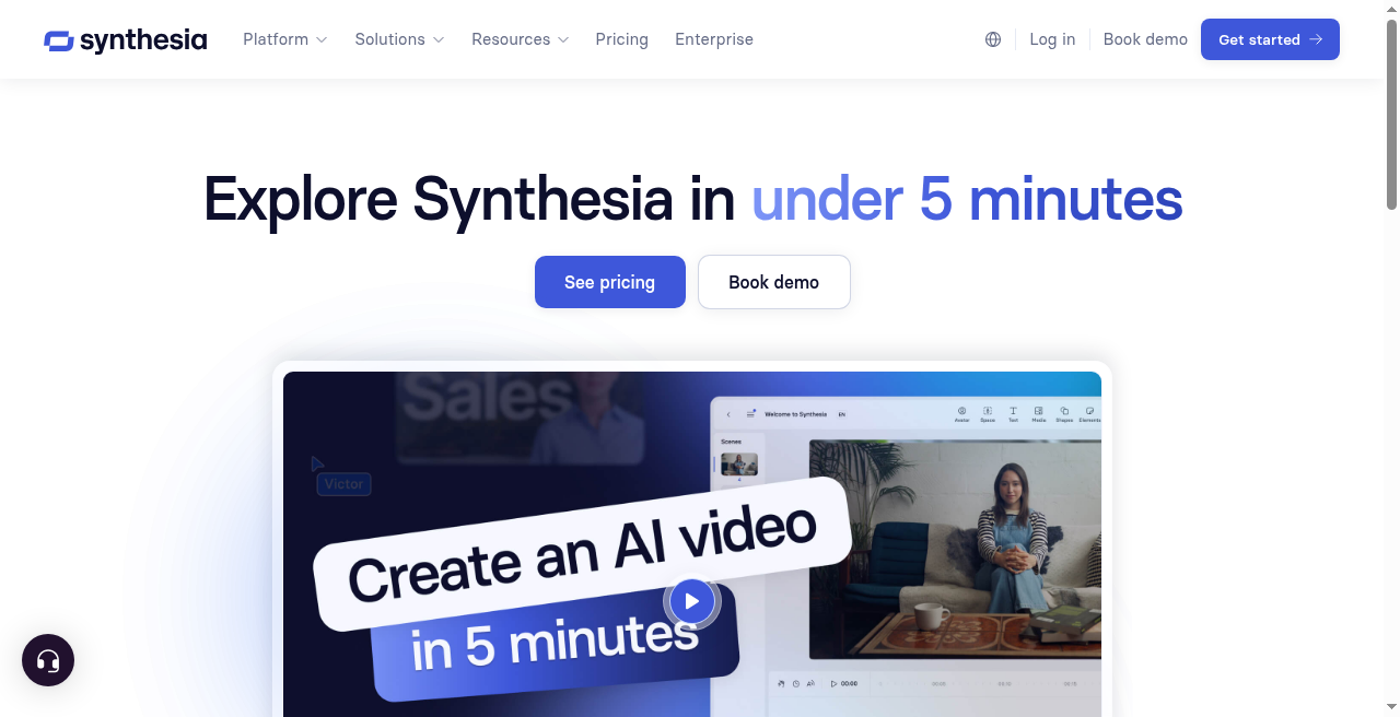 Synthesia product tour overview