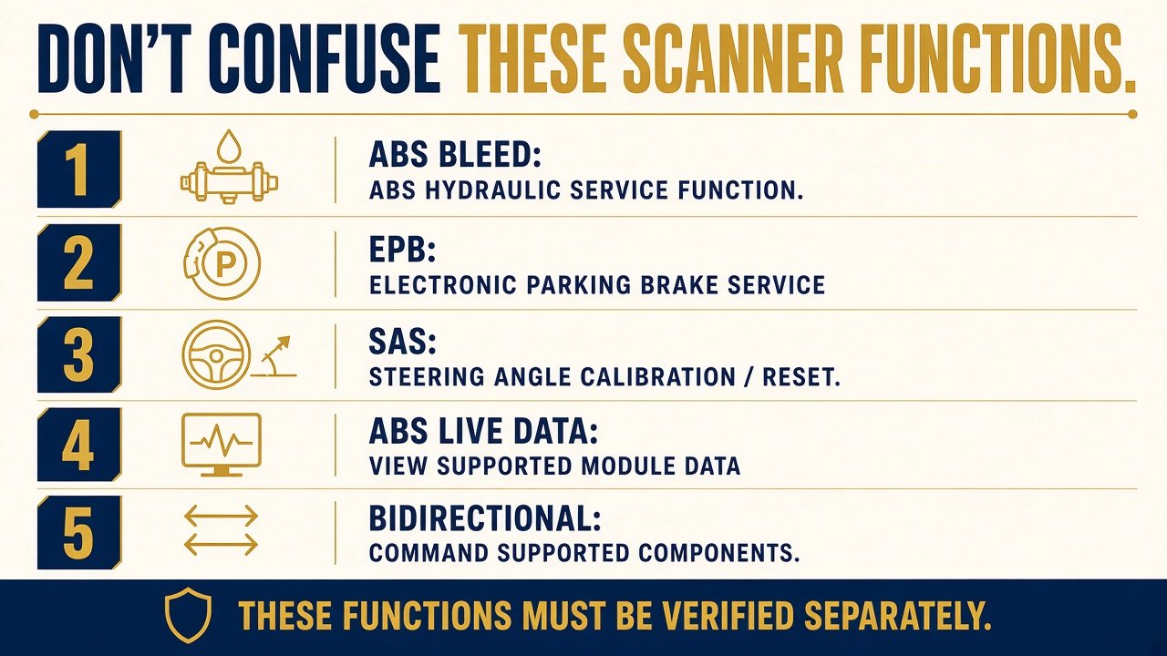 Graphic: ABS bleed versus EPB versus SAS versus bidirectional