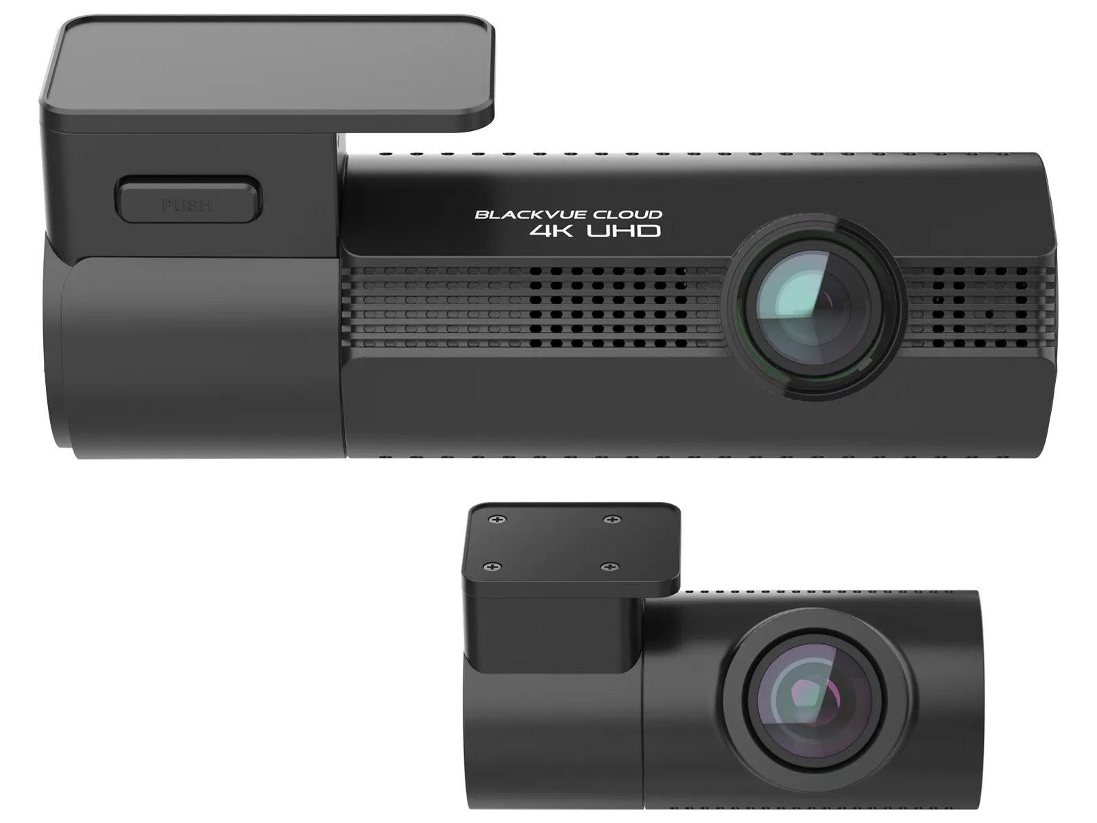 Front and rear dash cam pair used as a conventional recording system