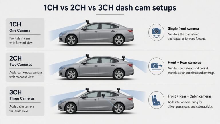 The Right Way: How to Choose a Simple 1 Channel vs 2 Channel vs 3 Channel Dash Cam