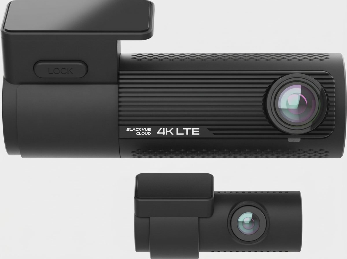 BlackVue DR970X-2CH LTE Plus II front 4K LTE camera and rear Full HD camera with mounts
