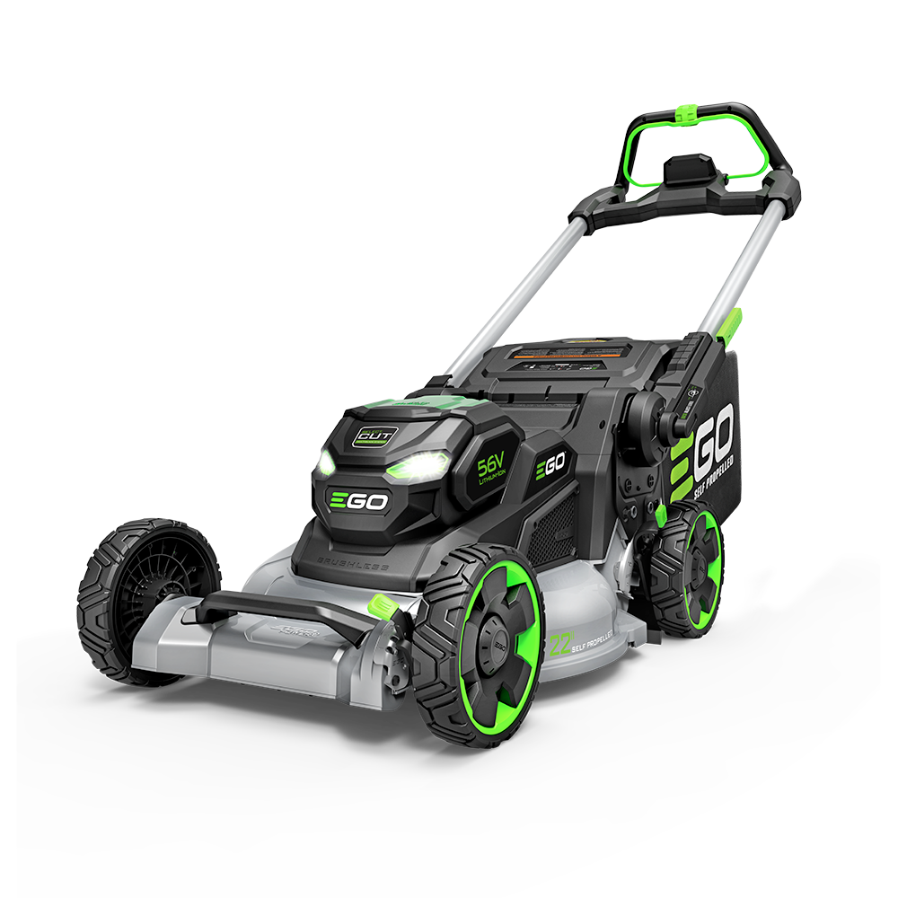 EGO LM2206SP review hero showing the 22-inch cordless lawn mower