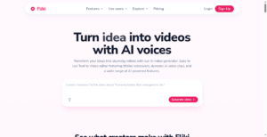 Fliki AI product overview