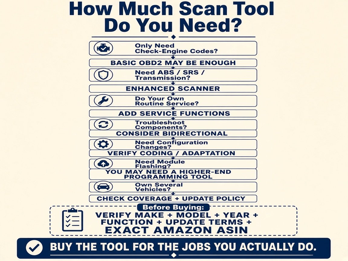 Decision infographic: how much scan tool do you need