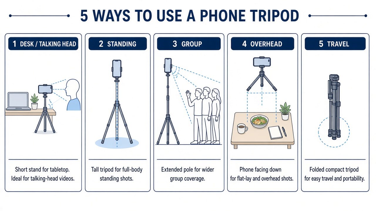 Desk, standing, group, overhead, and travel support geometry