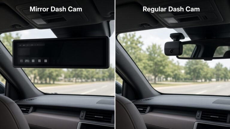 What You Need to Know About mirror dash cam vs regular dash cam