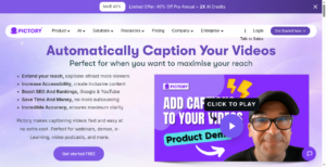 Pictory automatic captions
