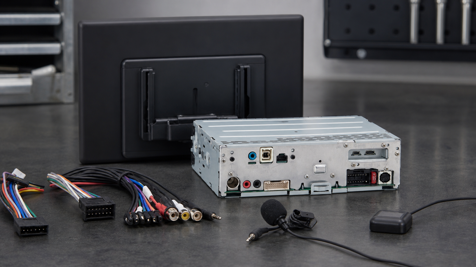Rear chassis and installation accessories for the Sony XAV-AX8500