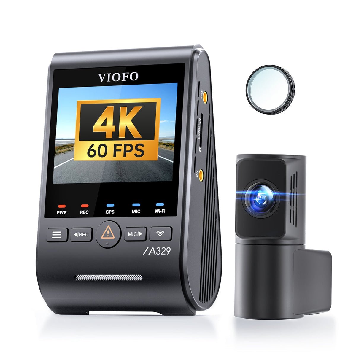 VIOFO A329S dash cam that supports Wi-Fi 6 and optional SSD storage