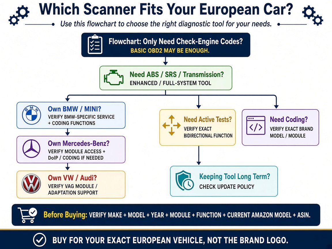 Decision infographic: which scanner fits your European car