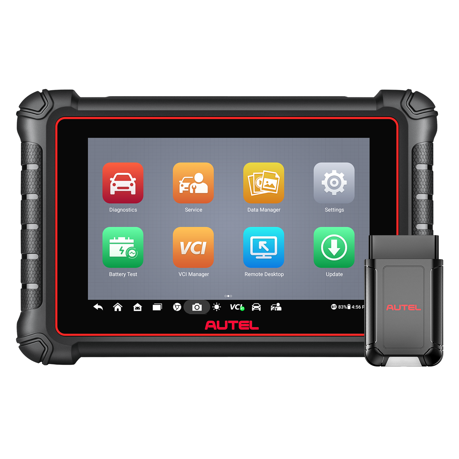 Autel product image of the MaxiCOM MK900-BT tablet and wireless VCI from Autel's US store page