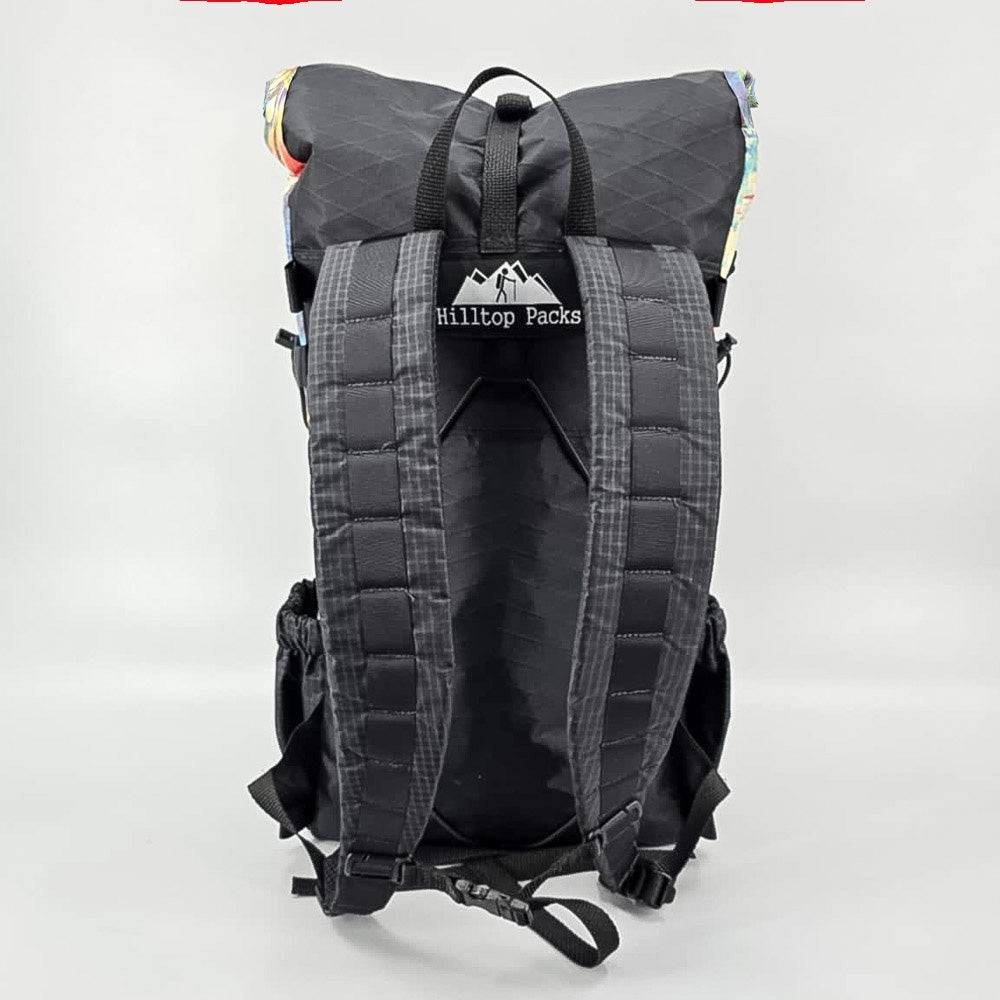 Hilltop Packs 24Seven Trail Backpack Abstract Paint 1 rear shoulder straps