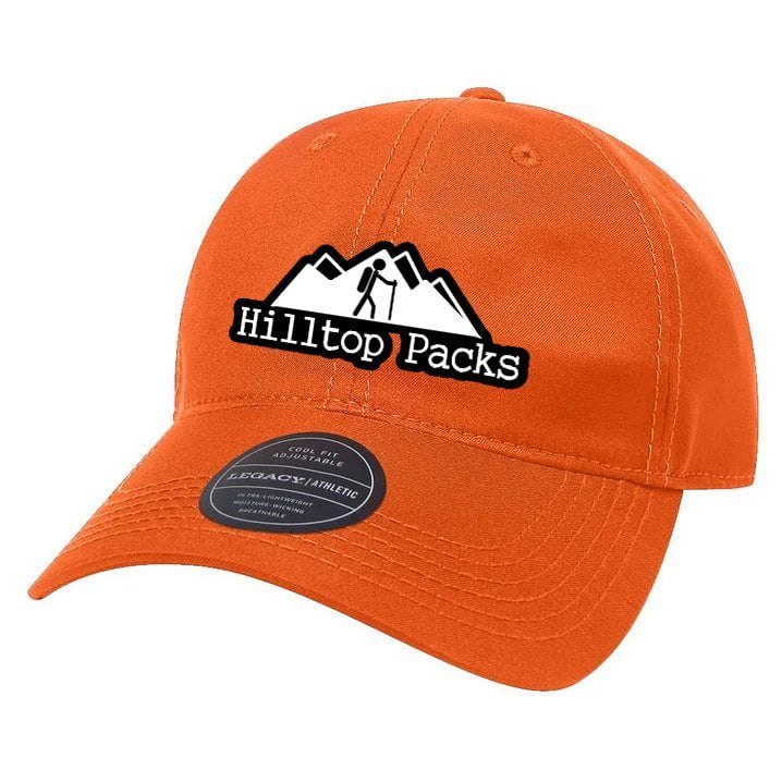 Hilltop Packs Cool Fit Packable Cap in Orange