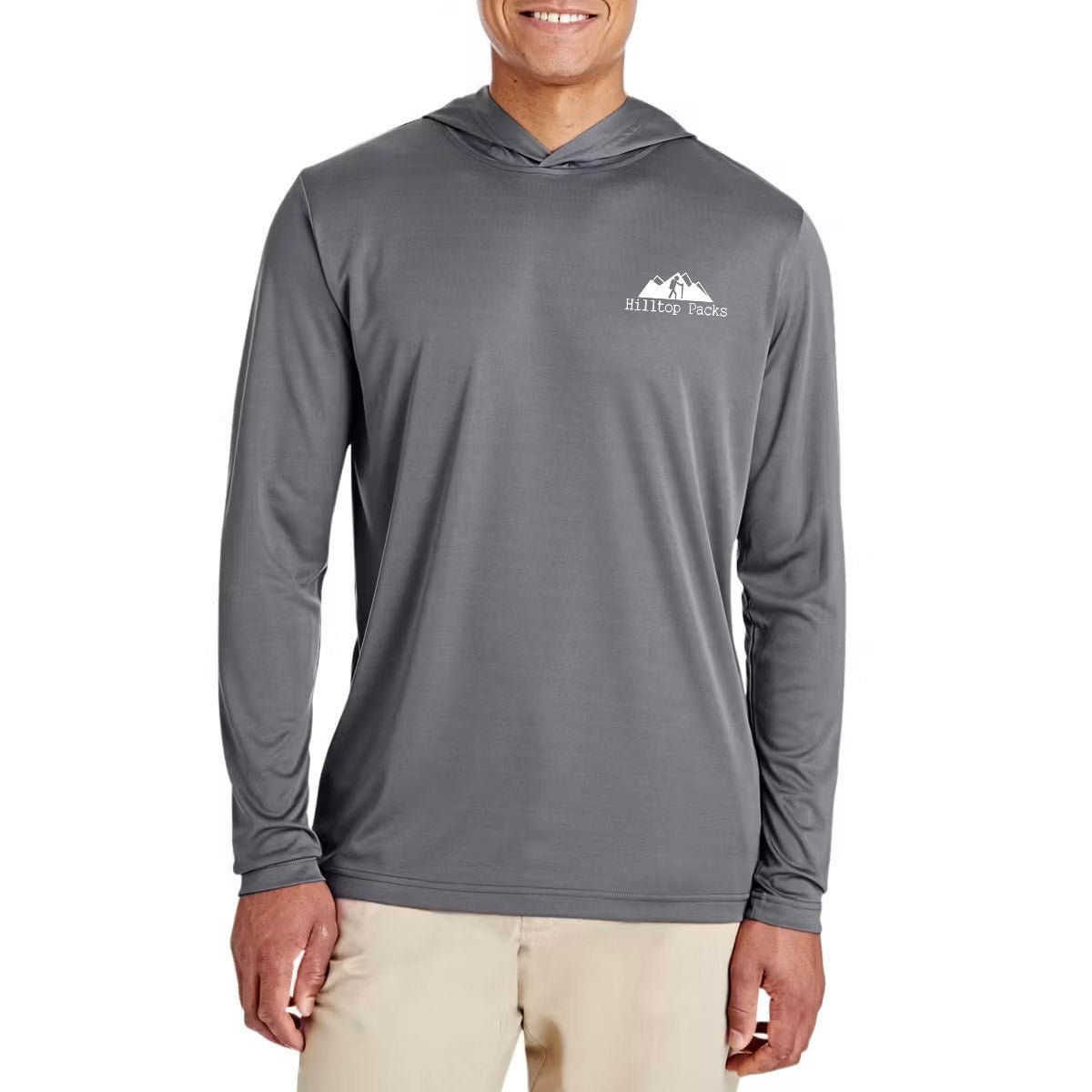 Hilltop Packs UltraShade Hoodie Graphite on-body front